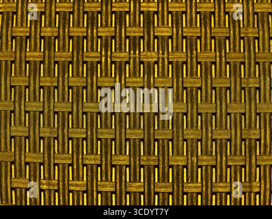 Woven Golden Fabric Texture - Vibrant, High-Resolution Background Ideal for Minimalist Designs, Advertising Graphics, Web Applications, Digital Promotions, and Creative Projects Stock Photo