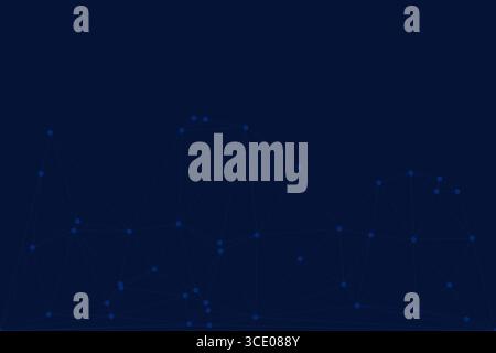 Abstract Geometric Network Mesh Background with Connected Dots and Lines – Polygonal Technology Structure Stock Vector