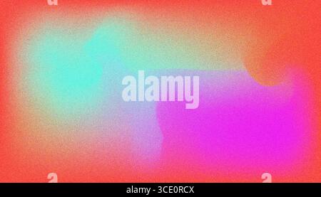 Mix colorful noisy gradient grunge grainy background image. Stock Vector