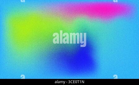 Mix colorful noisy gradient grunge grainy background image. Stock Vector