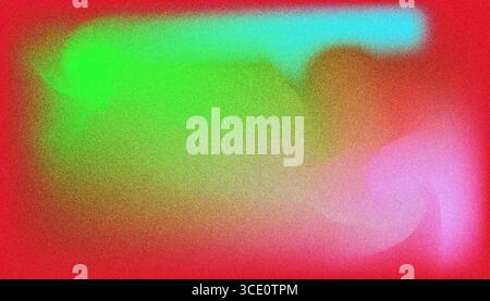 Mix colorful noisy gradient grunge grainy background image. Stock Vector