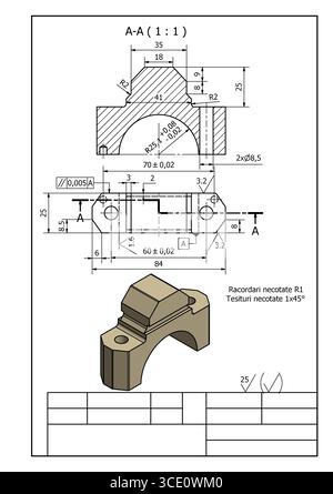 short block technical drawing , structural design strategies, engine ...