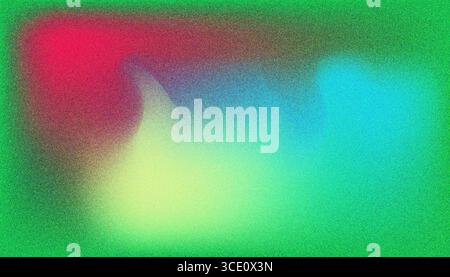 Mix colorful noisy gradient grunge grainy background image. Stock Vector