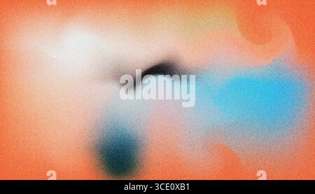Mix colorful noisy gradient grunge grainy background image. Stock Vector