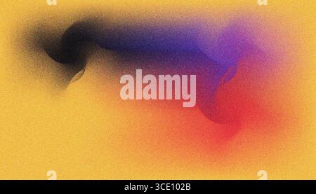 Mix colorful noisy gradient grunge grainy background image. Stock Vector