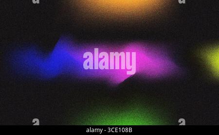 Mix colorful noisy gradient grunge grainy background image. Stock Vector