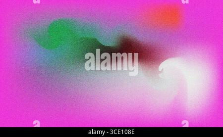 Mix colorful noisy gradient grunge grainy background image. Stock Vector