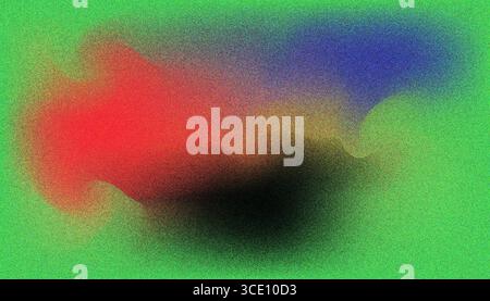 Mix colorful noisy gradient grunge grainy background image. Stock Vector