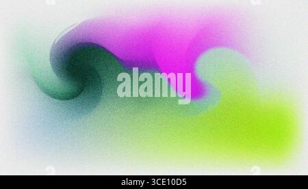 Mix colorful noisy gradient grunge grainy background image. Stock Vector