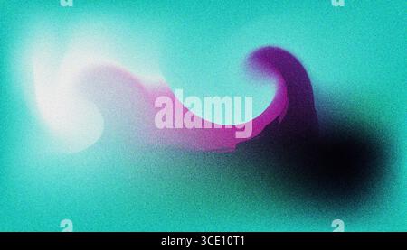 Mix colorful noisy gradient grunge grainy background image. Stock Vector