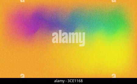 Mix colorful noisy gradient grunge grainy background image. Stock Vector