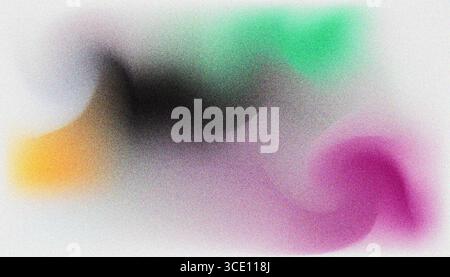 Mix colorful noisy gradient grunge grainy background image. Stock Vector