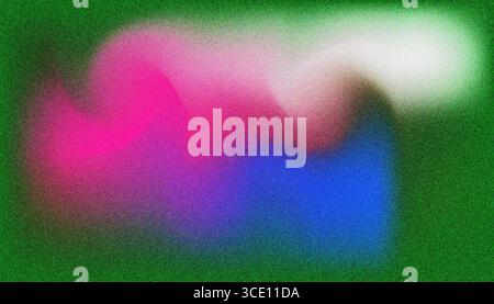 Mix colorful noisy gradient grunge grainy background image. Stock Vector