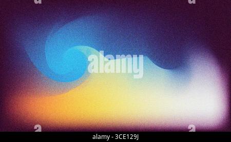 Mix colorful noisy gradient grunge grainy background image. Stock Vector