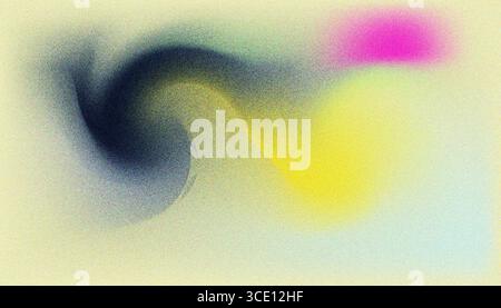 Mix colorful noisy gradient grunge grainy background image. Stock Vector