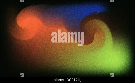 Mix colorful noisy gradient grunge grainy background image. Stock Vector