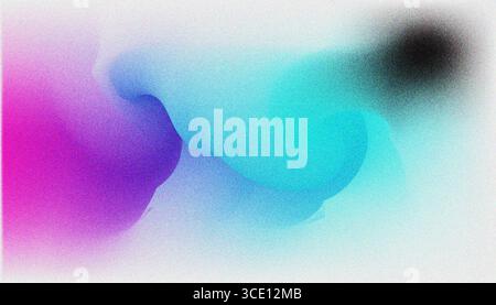 Mix colorful noisy gradient grunge grainy background image. Stock Vector