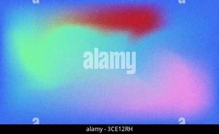 Mix colorful noisy gradient grunge grainy background image. Stock Vector