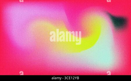 Mix colorful noisy gradient grunge grainy background image. Stock Vector