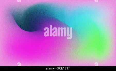 Mix colorful noisy gradient grunge grainy background image. Stock Vector
