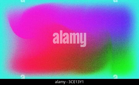 Mix colorful noisy gradient grunge grainy background image. Stock Vector