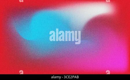 Mix colorful noisy gradient grunge grainy background image. Stock Vector