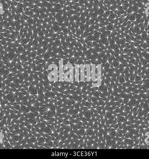 Minimalistic triangles background. Small shape size. Multiple repeated inner triangles. Black and white style. Repeatable pattern. Stock Vector
