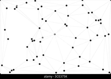Global network connection background for banner design. Abstract line background with connecting dots and lines. Network Connecting dot polygon Social Stock Vector
