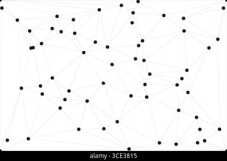 Global network connection background for banner design. Abstract line background with connecting dots and lines. Network Connecting dot polygon Social Stock Vector
