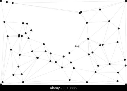 Global network connection background for banner design. Abstract line background with connecting dots and lines. Network Connecting dot polygon Social Stock Vector