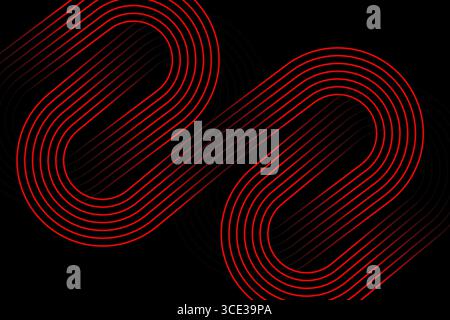 Abstract Blue Circular Lines Background Vector, Modern Geometric Wave Pattern Design Stock Vector