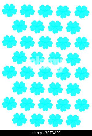 Blue Seamless Stars Pattern Vector for Wallpaper, Textile, Wrapping Paper, and Decoration Stock Vector