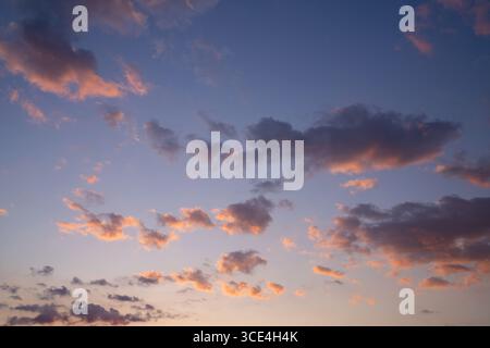 Low angle view to sky with clouds Stock Photo