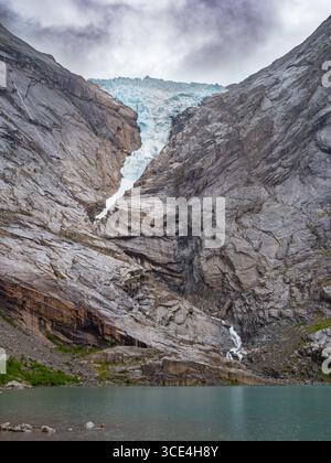 Briksdal Glacier Olden, Norway Stock Photo