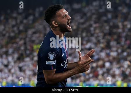 Goncalo RAMOS of PSG celebrates his goal during the French championship