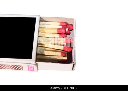 Groupe of match sticks isolated on white background Stock Photo