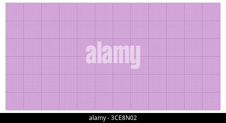 Pink millimeter graph paper with fine white grid on bright background. Unusual colorful variant for planning or technical use. Stock vector illustrati Stock Vector