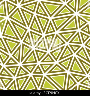 Triangulation geometric shapes background. Medium triangles size. Solid shapes in frames. One tone colored style. Repeatable pattern. Stock Vector