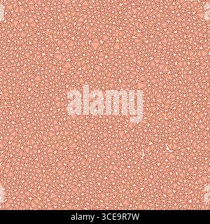 Triangles vector pattern. Tiny triangles size. Solid shapes in frames. One tone colored style. Repeatable pattern. Stylish vector tiles. Stock Vector