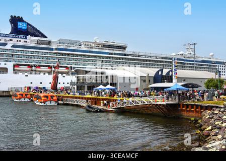 Norwegian Star Cruise ship in the Panama Canal Stock Photo - Alamy
