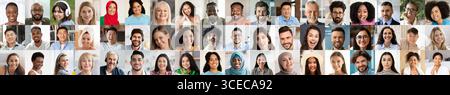 Diverse group of happy individuals showcasing various backgrounds and lifestyles Stock Photo
