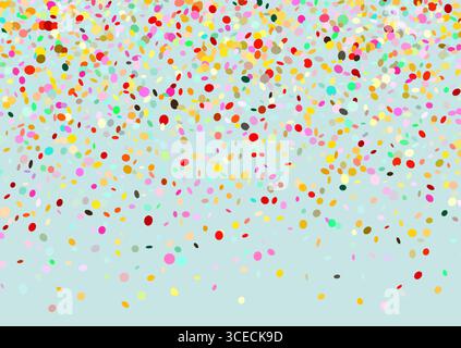 Abstract background with a colourful falling confetti design Stock Vector