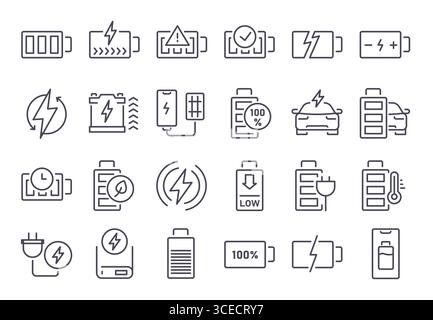 Electrical charge symbols and electric car eco transportation ...