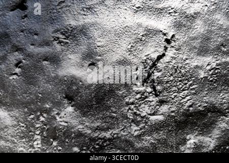 Bullet hole in iron door detail background at Akershus fortress in Oslo, Norway Stock Photo