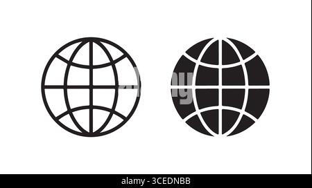 The globe icon Stock Vector