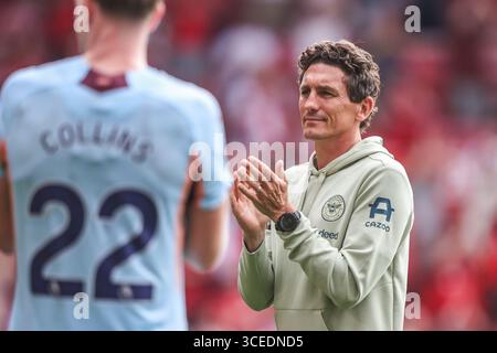 Keith Andrews manager of Brentford after the Premier League match