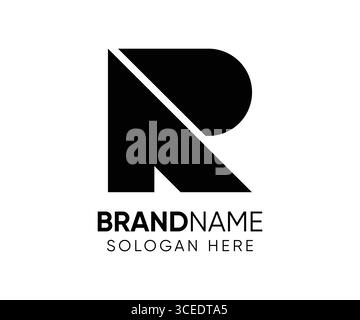 R P logo design template initial r p logo Stock Vector