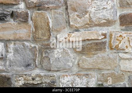 a wall made of limestone Stock Photo
