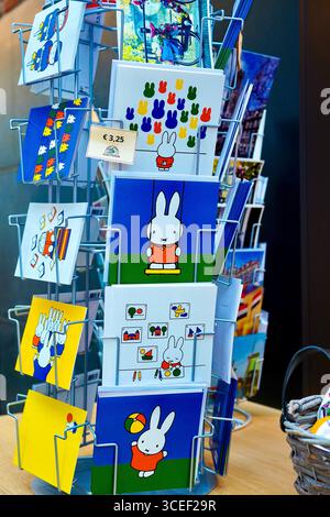 Miffy postcards sold in Utrecht, the birthplace of Miffy in the Netherlands Stock Photo