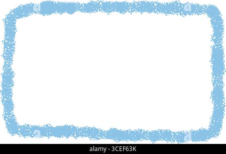 Blue Chalk Sketch Organic Quote Frame Stock Vector